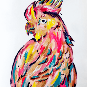 Parrot - Acrilico sobre lienzo 40x50 cm