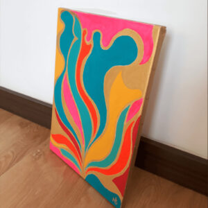 Floreciendo - Acrílicos sobre lienzo