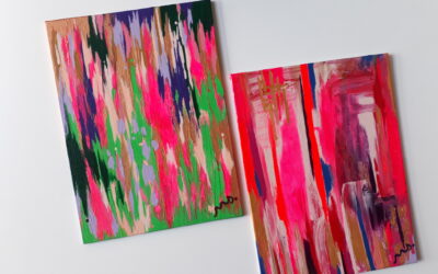 “El magenta, color central de mi paleta, impregna cada lienzo.”